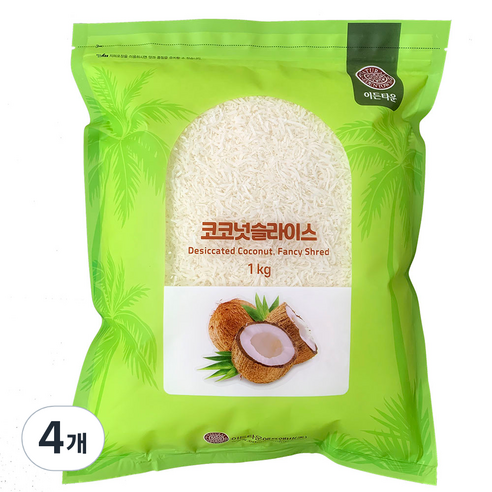 이든타운 코코넛슬라이스, 1kg, 4개