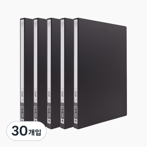 희망사무포인트 펀치리스 PP 레바화일 A4, 검정, 30개
