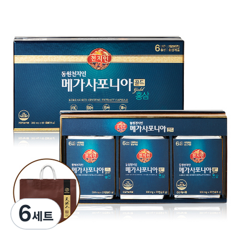 천지인 메가사포니아골드, 60정, 6세트