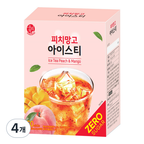 우리차 피치망고 아이스티, 5g, 50개입, 4개