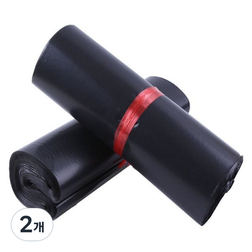 가팡 택배 비닐봉투 폴리백 블랙 A LDPE 0.08 100p, 2개
