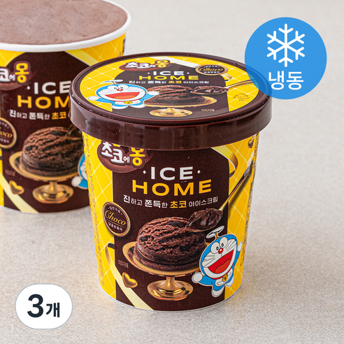 초코에몽 아이스홈 아이스크림 (냉동), 474ml, 1개입, 3개