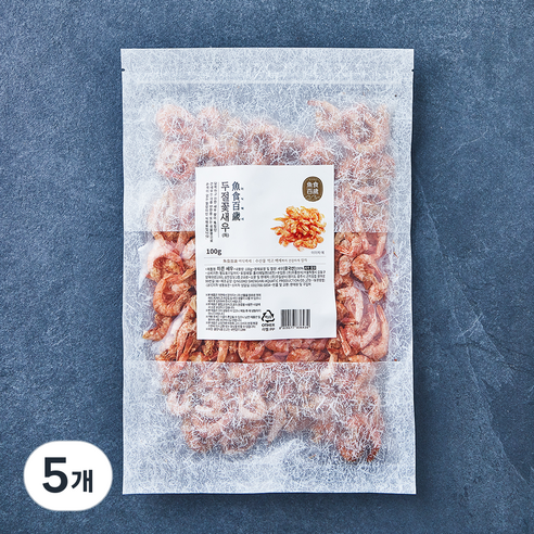 어식백세 두절 꽃새우 특, 100g, 5개