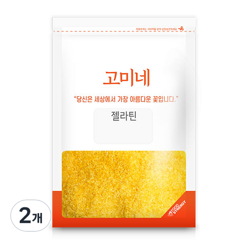 고미네 젤라틴, 300g, 2개