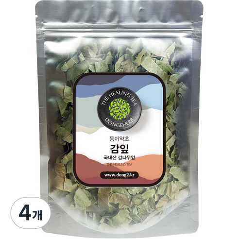 동이약초 국내산 감잎 시엽, 250g, 4개