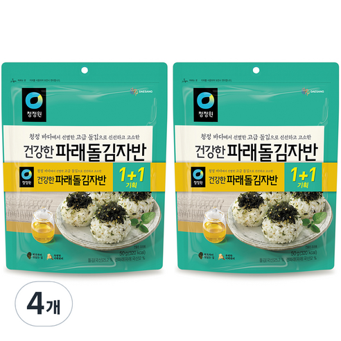 청정원 파래돌김자반 1+1, 50g, 8개