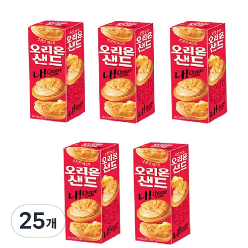 오리온 나 샌드과자, 58g, 25개