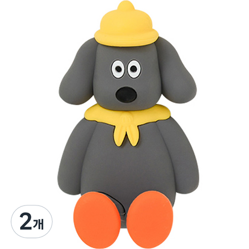 모나구스타 실리콘 칫솔걸이, 블랙, 2개