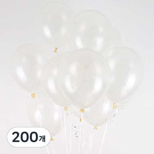파티쇼 네오 투명 풍선 30cm, 클리어, 200개