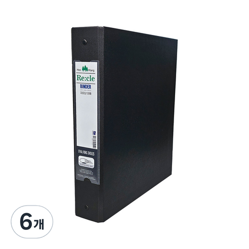 희망사무포인트 A4 100매 면장철, 흑색, 6개