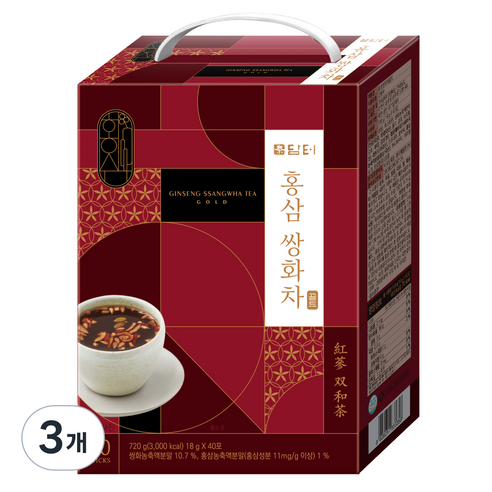 담터 홍삼 쌍화차, 720g, 3개
