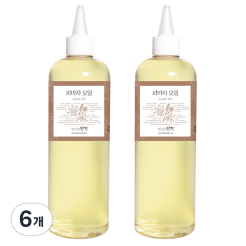 피마자 바디오일, 500ml, 6개