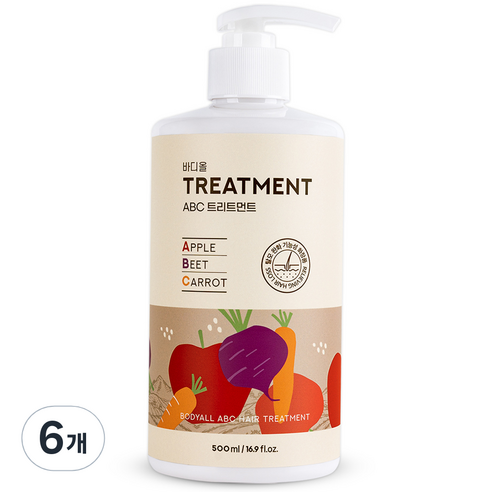 바디올 ABC 탈모 트리트먼트, 6개, 500ml