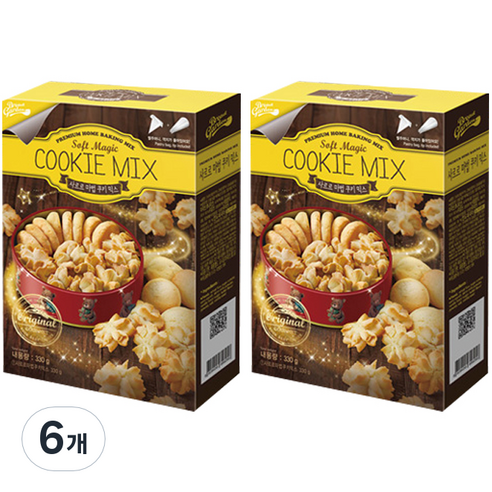 브레드가든 사르르 마법 쿠키 믹스, 330g, 6개