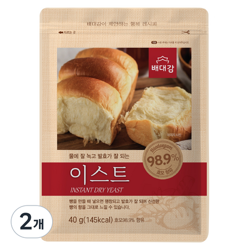 배대감 이스트, 40g, 2개