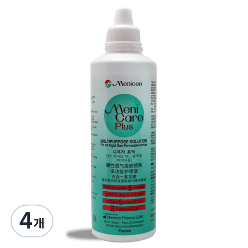메니콘 메니케어 플러스 하드렌즈 드림렌즈 다목적액, 4개, 250ml