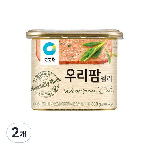 우리팜 청정원 델리 햄통조림, 2개