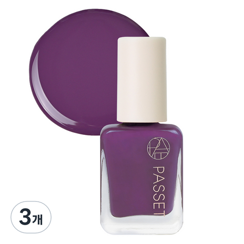 파셋 셀럽 네일컬러 폴리쉬 매니큐어, 64 그레이프퍼플, 7ml, 3개