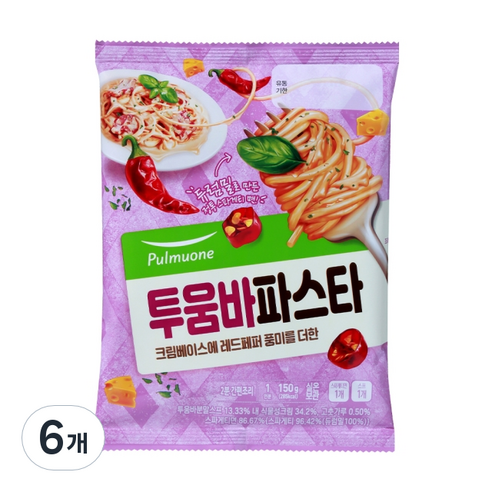 쉐프엠파스타 풀무원 투움바 파스타, 150g, 6개 Best Top5