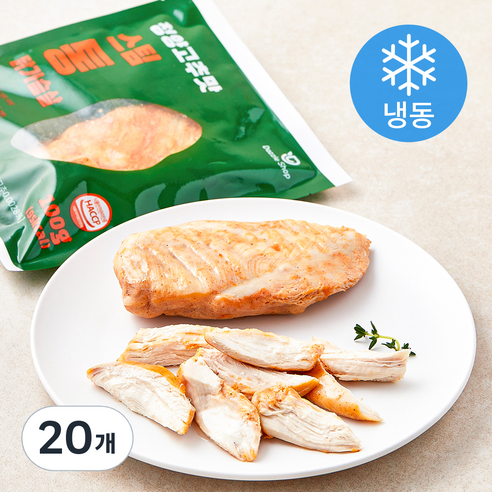 다즐샵 스팀 통 닭가슴살 청양고추맛 (냉동), 100g, 20개