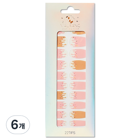 메이브라운 말랑이 젤네일스티커, ST08, 6개
