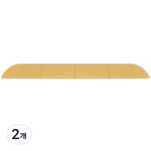 바나나빌딩 로봇청소기 문턱 경사대, 2개, 옐로우
