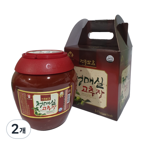 진조미 청매실 고추장, 3.2kg, 2개