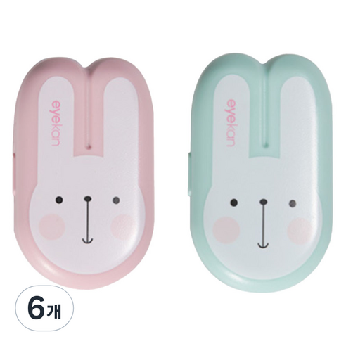 블랙트리 헬로우 바니 렌즈케이스, 랜덤발송, 6개