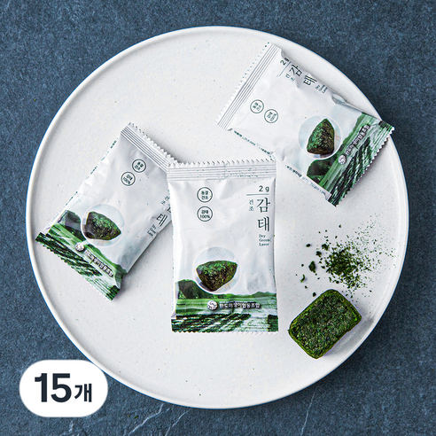 주일 완도산 건조 감태, 2g, 15개