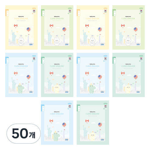 펜피아 1 000 초등 1-6 영어 제본 노트, 랜덤발송, 50개