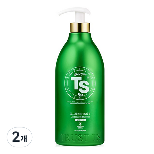 TS 골드플러스 탈모증상완화 샴푸, 1000g, 2개