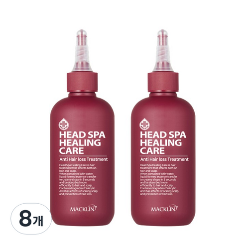 맥클린코스메틱 헤드스파 힐링케어 트리트먼트, 200ml, 8개