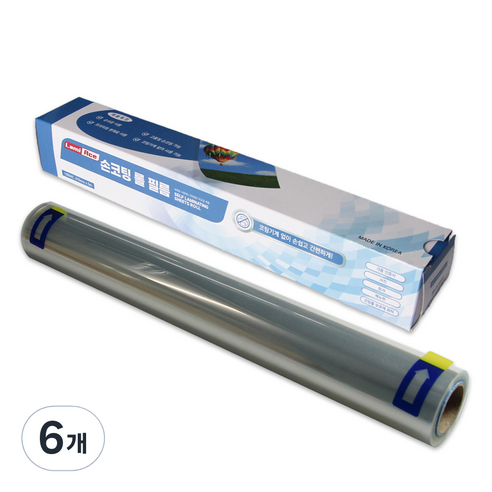 라미에이스 손코팅 롤 필름 0.1mm 310mm x 5m, A3, 6개