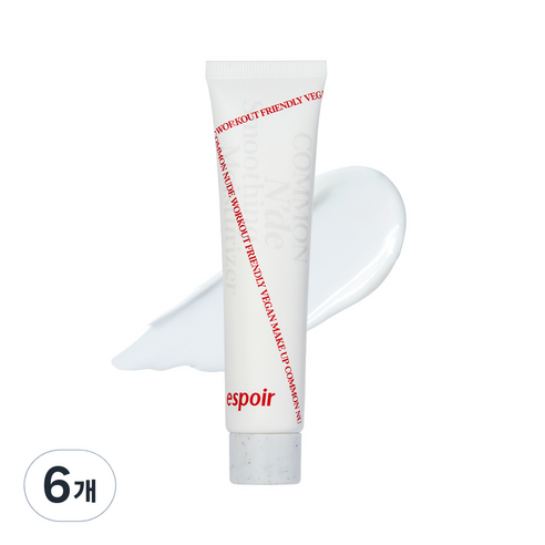 에스쁘아 커먼누드 스무딩 모이스처라이저 메이크업 베이스 40ml, 6개