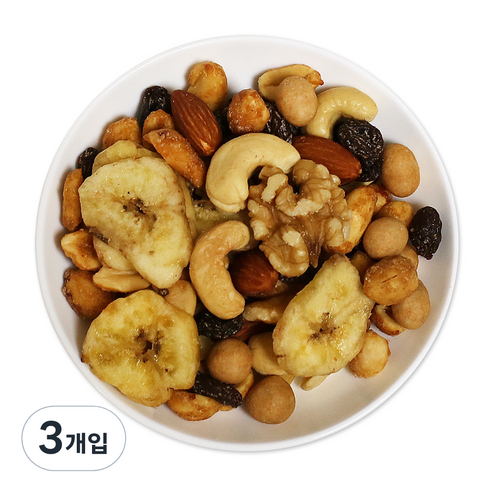 웰넛 자연두레 너츠하임 믹스넛 블루 지퍼백, 500g, 3개
