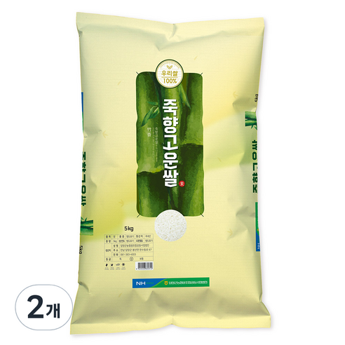 담양군농협 죽향 고운 쌀, 5kg, 2개