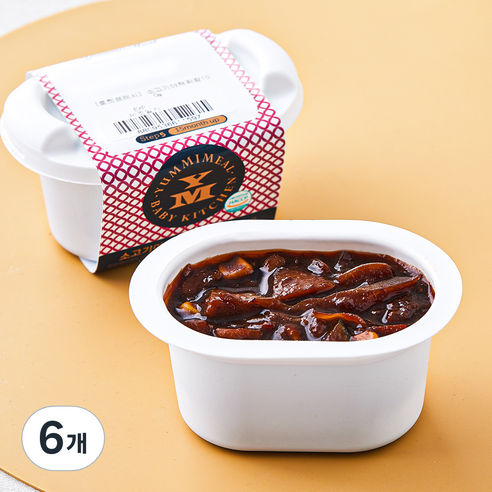 얌이밀 소고기 야채 짜장, 100g, 6개