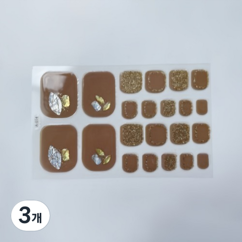 블루코지 패디팁 스티커 대비 발꾸미기, 3개, Type 09