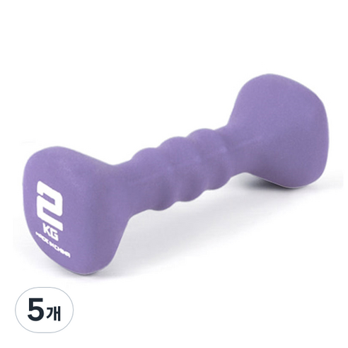 아이워너 네오프렌 사각 아령, 2kg, 5개