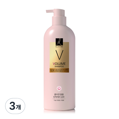 엘라스틴 콜라겐 볼륨 탄력케어 10X 컨디셔너, 3개, 680ml