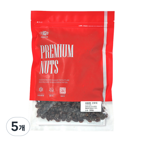 다다모마켓 건포도, 500g, 5개