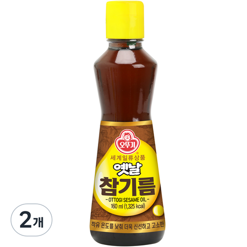 오뚜기 옛날참기름, 160ml, 2개