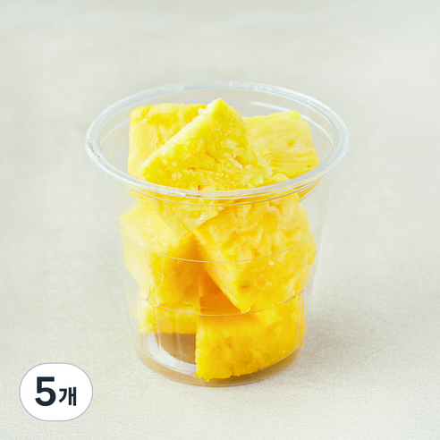 곰곰 파인애플 청크, 5개, 150g