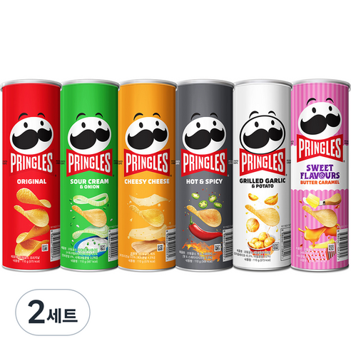 프링글스 버라이어티팩 110g x 6종 세트, 2세트