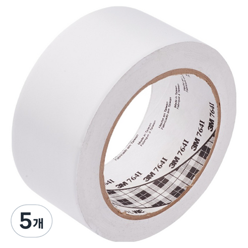 3M 바닥 라인 764 테이프 백색 50.8mm x 32.9m, 5개