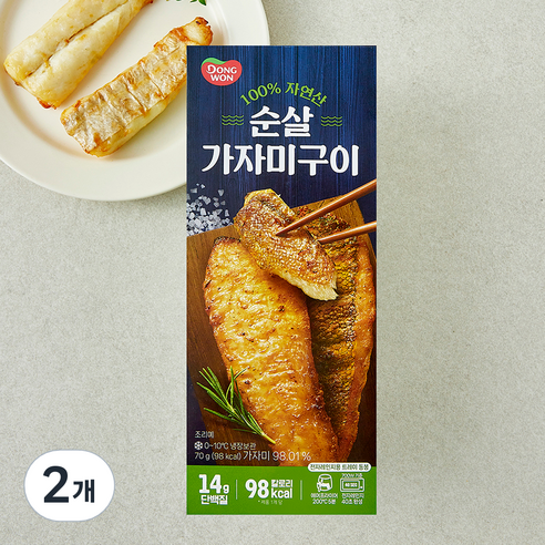 동원 순살 가자미구이, 2개, 70g