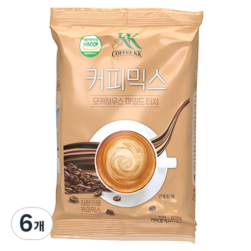 커피케이케이 모카 하우스 마일드 터치 커피믹스, 6개, 1개입, 800g