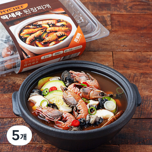 MYCHEF 딱새우 된장찌개 밀키트 2인분, 360g, 5개