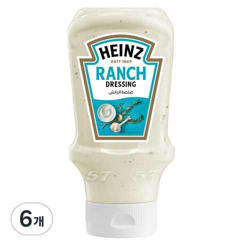 하인즈 랜치 드레싱, 418.5g, 6개