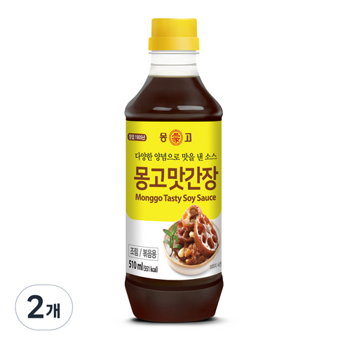 몽고간장 맛간장, 510ml, 2개